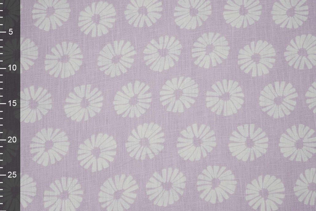Gewassen Linnen Bloemen Licht Lila