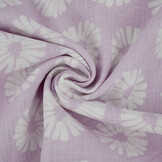 Washed Linen Flowers Light Lilac