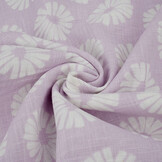Washed Linen Flowers Light Lilac