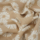 Washed Linen Flowers Sand