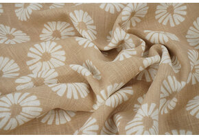 Gewaschenes Leinen Blumen Sand