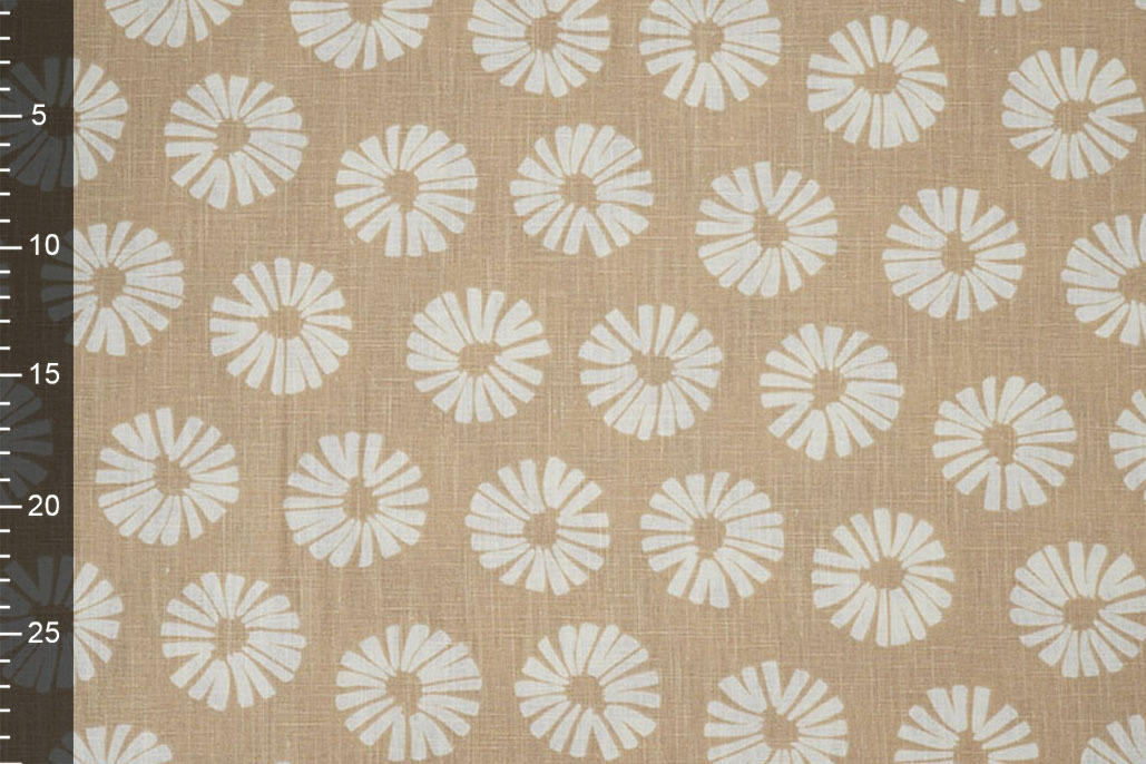 Washed Linen Flowers Sand