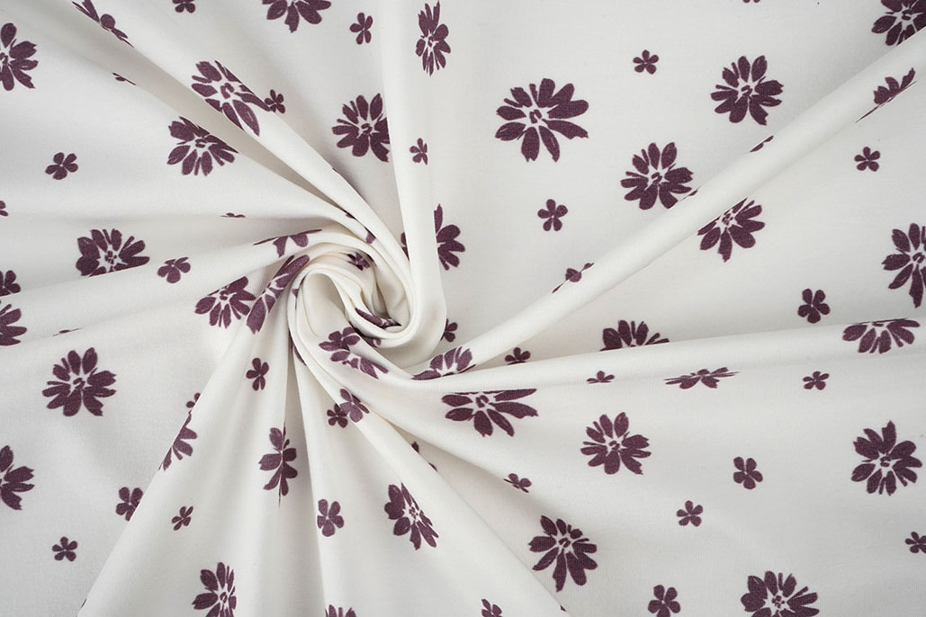 Baumwolljersey Blumen Mila
