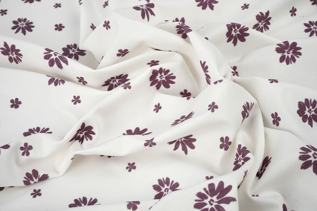 Cotton Jersey Flowers Mila