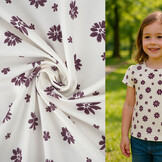 Cotton Jersey Flowers  Mila