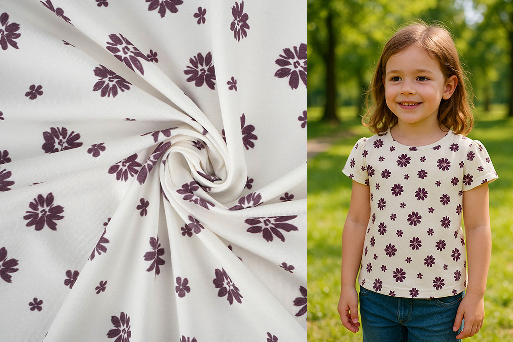 Cotton Jersey Flowers Mila