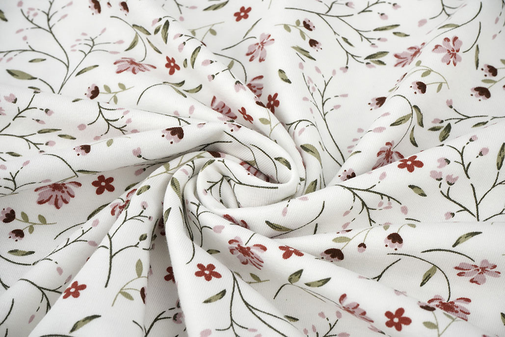 Cotton Jersey Flowers  Luna
