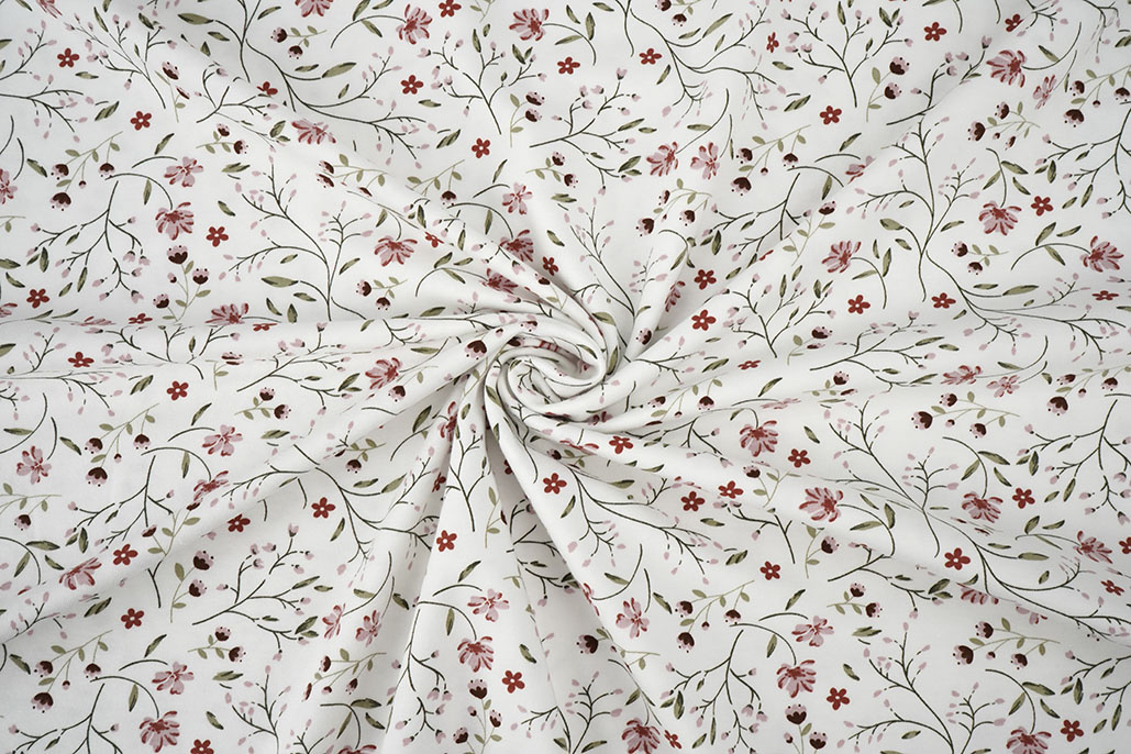 Cotton Jersey Flowers  Luna