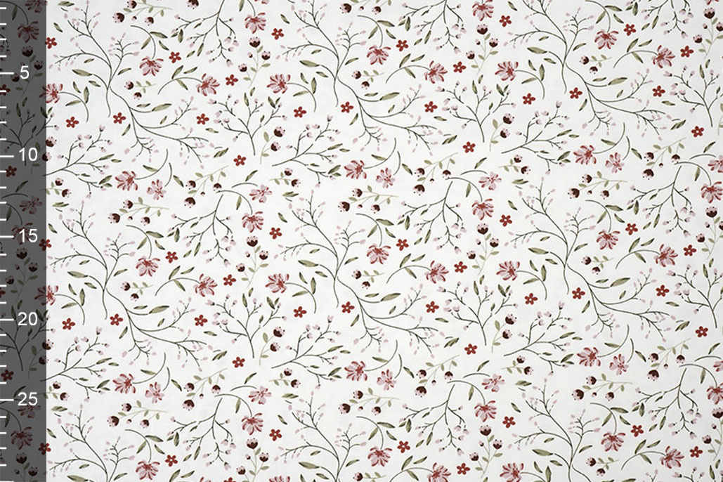 Cotton Jersey Flowers  Luna