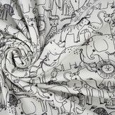 Cotton Jersey Safari Dieren