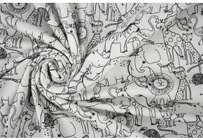 Cotton Jersey Safari Dieren