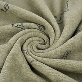 Stretch Terry Cloth Dino's Moss Green
