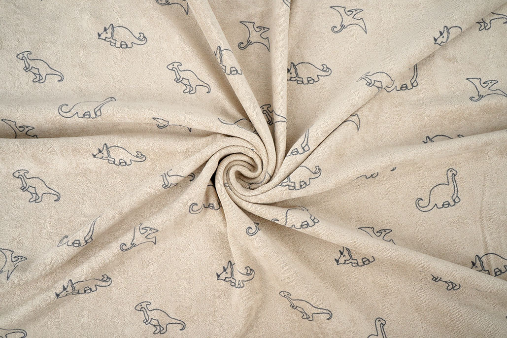 Stretch Terry Cloth Dino's Beige