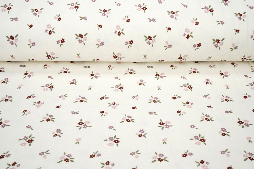 Stretch Frottee Blumen