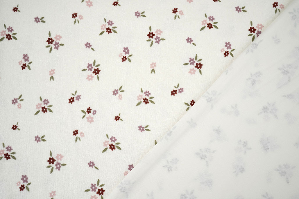 Stretch Frottee Blumen