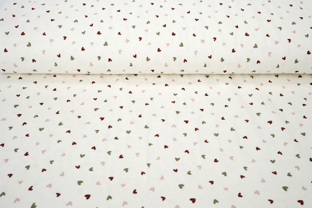 Stretch Terry Cloth Hearts