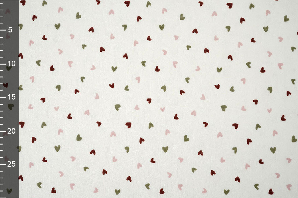 Stretch Terry Cloth Hearts