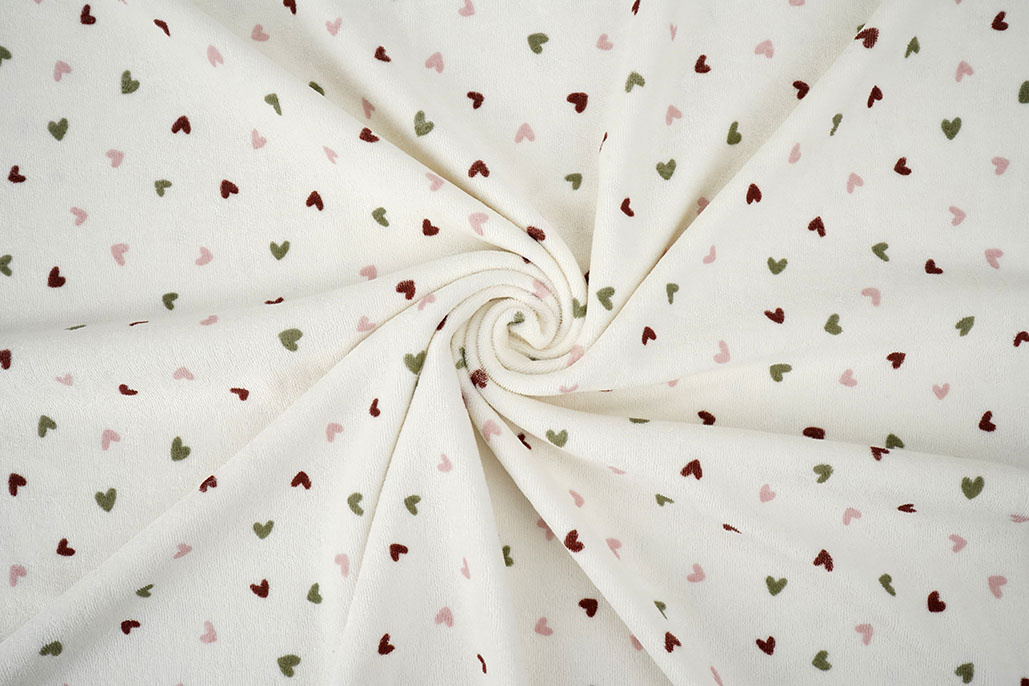 Stretch Terry Cloth Hearts