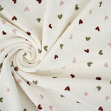 Stretch Terry Cloth Hearts