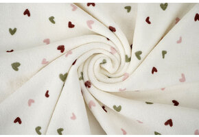 Stretch Terry Cloth Hearts