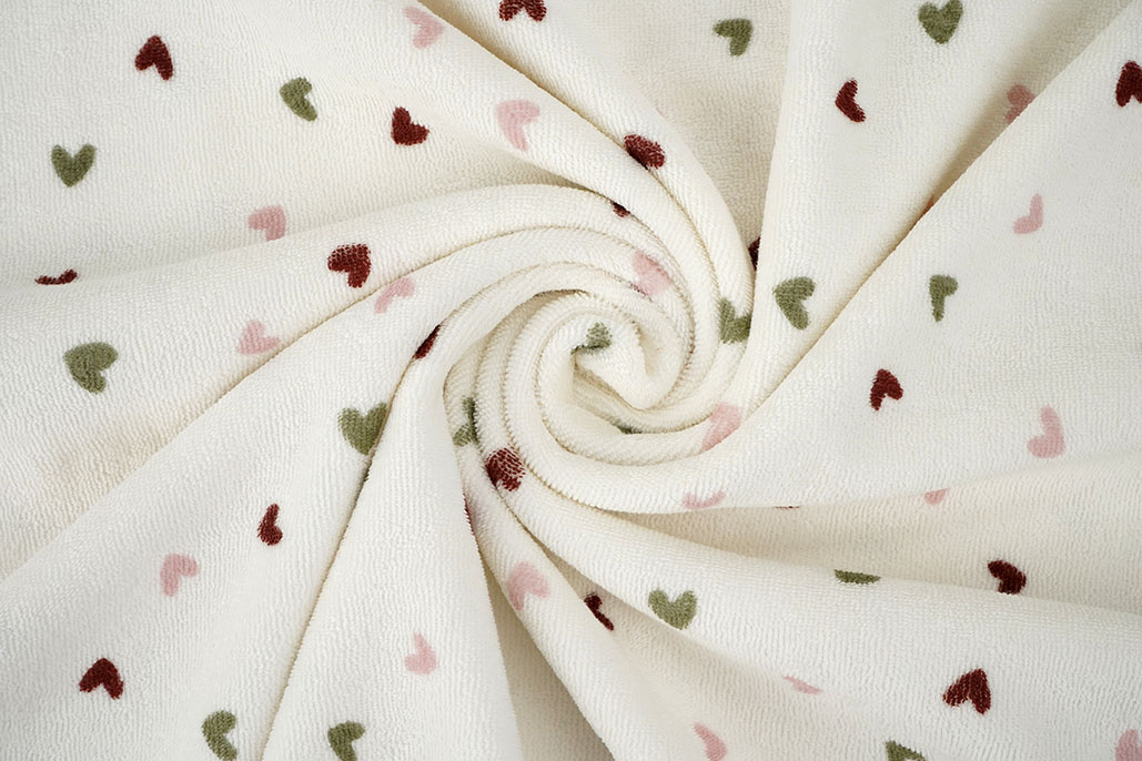 Stretch Terry Cloth Hearts