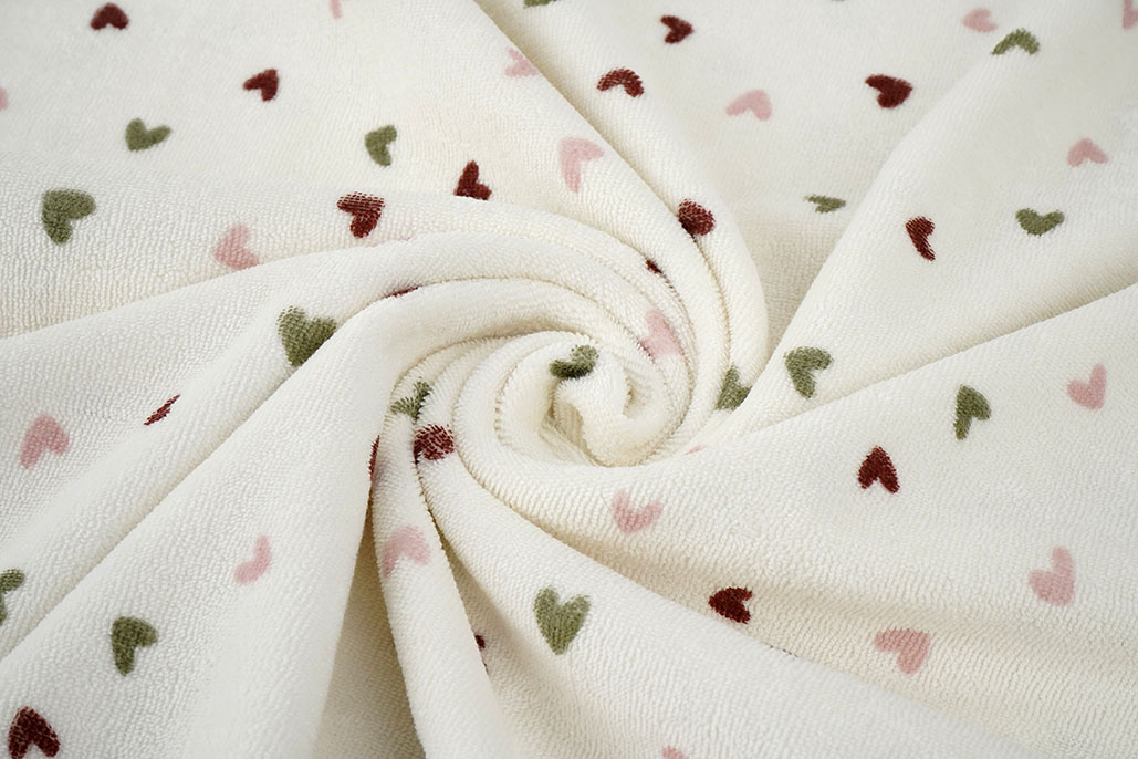 Stretch Terry Cloth Hearts