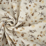 Double Gauze Flowers Fluri Natural