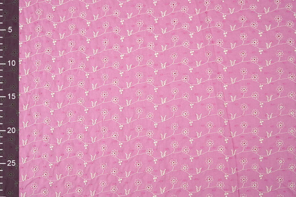 Broderie Katoen Zara Roze