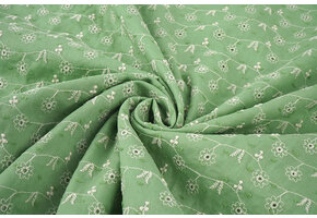 Broderie Katoen Zara Groen