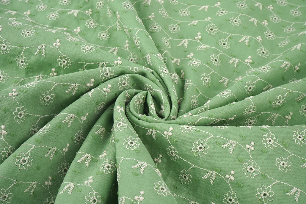 Embroidery Cotton Zara Green