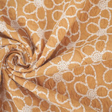 100% Cotton Embroidery Coco Ocher