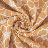 100% Cotton Embroidery Coco Ocher