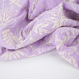 100% Cotton Embroidery Anna Lilac