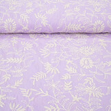 100% Cotton Embroidery Anna Lilac