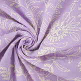 100% Cotton Embroidery Anna Lilac