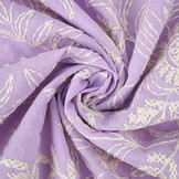 100% Cotton Embroidery Anna Lilac