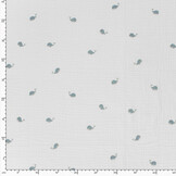 Double Gauze Whales Off-White