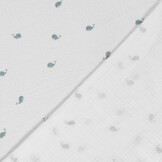 Double Gauze Whales Off-White