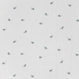 Double Gauze Whales Off-White