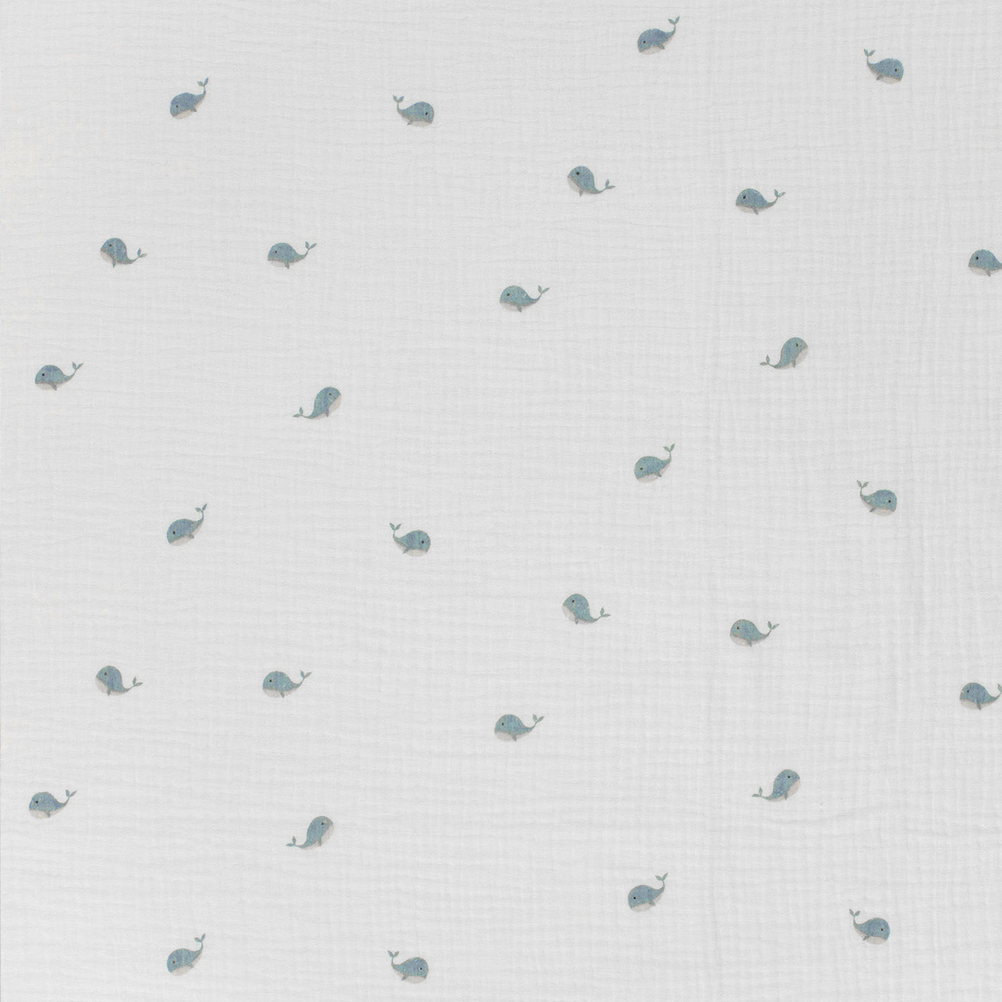 Double Gauze Whales Off-White