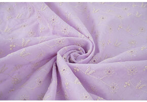 Embroidery Cotton Zara Lilac
