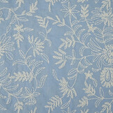 100% Baumwolle Stickerei Anna Blau