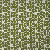 100% Cotton Embroidery Coco Moss Green