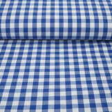 Gingham Check 16 mm Cobalt Blue