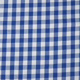 Gingham Check 16 mm Cobalt Blue