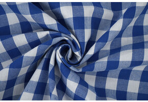 Boerenbont Ruit 16 mm Kobaltblauw