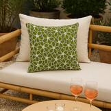 100% Cotton Embroidery Coco Moss Green