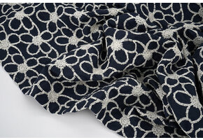 100% Baumwolle Stickerei Coco Marine