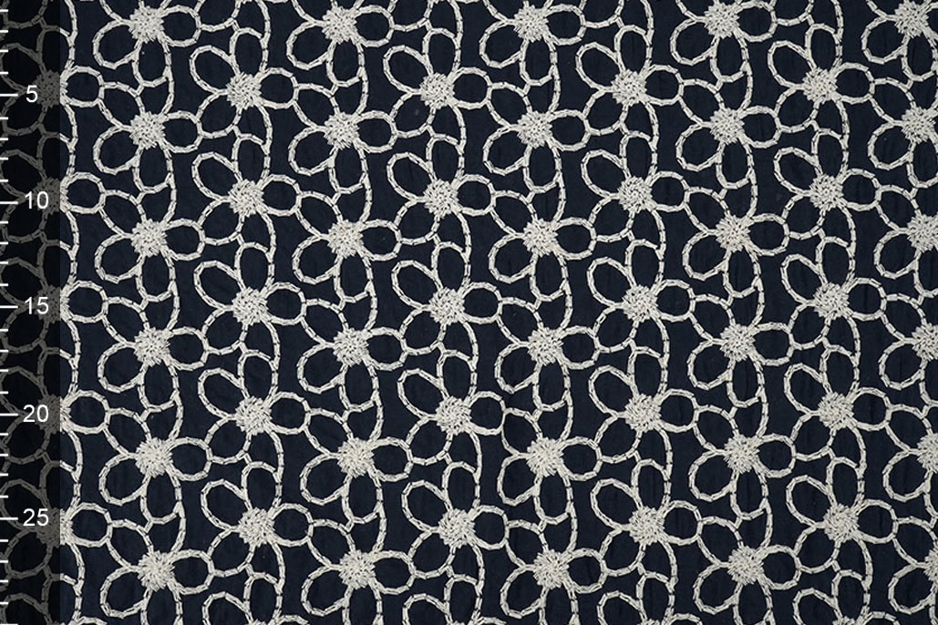 100% Baumwolle Stickerei Coco Marine