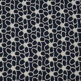 100% Cotton Embroidery Coco Navy